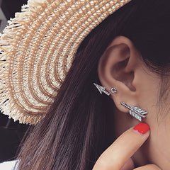 Rhinestones Cupid Arrow Ear Cuff Earring