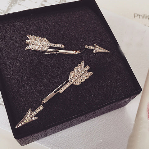 Rhinestones Cupid Arrow Ear Cuff Earring