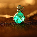 Lovely Crystal Luminous Ball Pendant Necklace