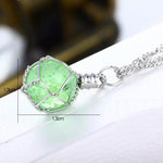 Lovely Crystal Luminous Ball Pendant Necklace