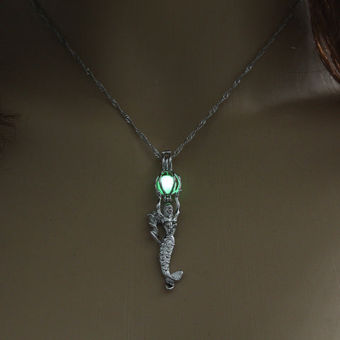 Bohemian Mermaid & Luminous Ball Necklace