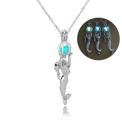 Bohemian Mermaid & Luminous Ball Necklace