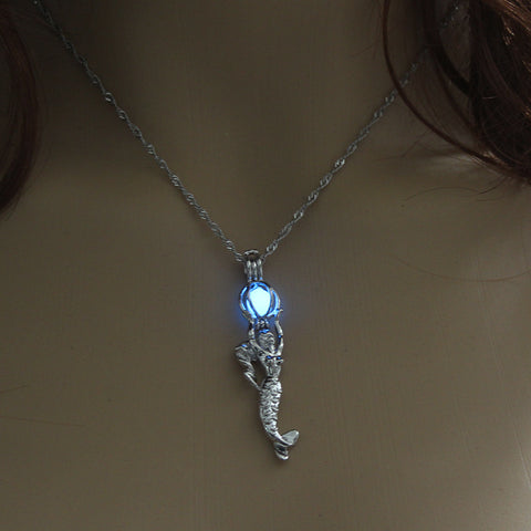 Bohemian Mermaid & Luminous Ball Necklace