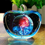 Zodiac Sign Rare Crystal Apple Glass Model