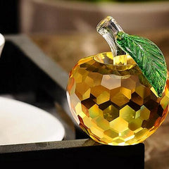 Romantic Rare Gold Apple Crystal Model