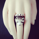 Three Sets of Retro Raccoon Animal Rings