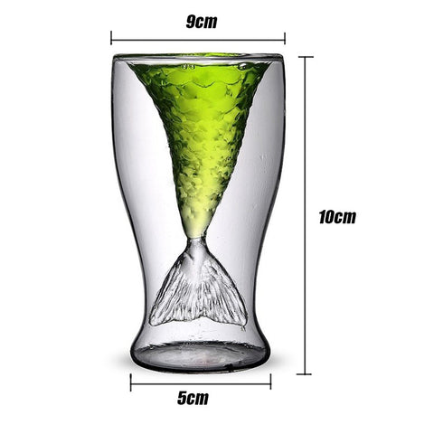 Crystal Mermaid Beverage Glass