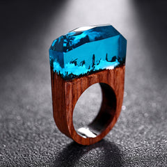 Magical Retro Stones Forest Rings