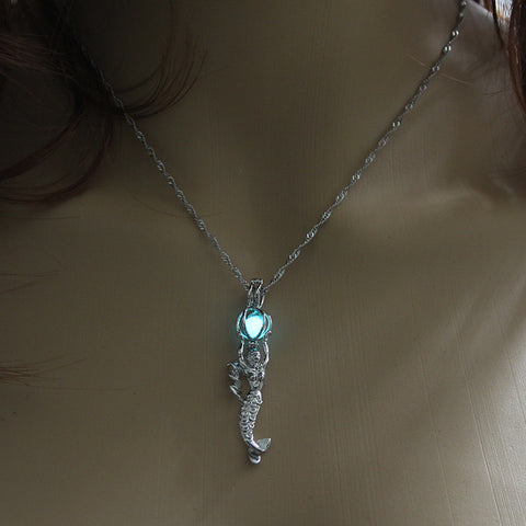Bohemian Mermaid & Luminous Ball Necklace