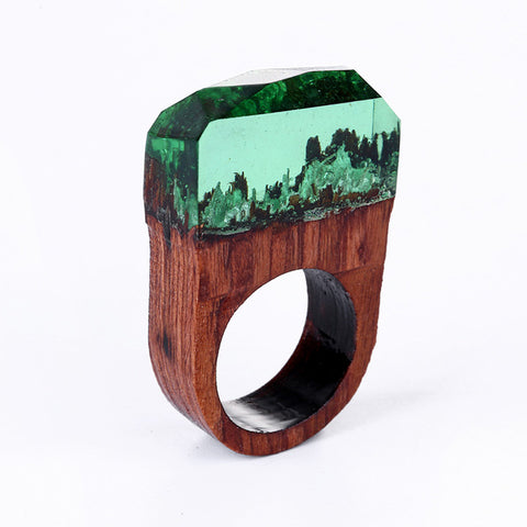 Magical Retro Stones Forest Rings