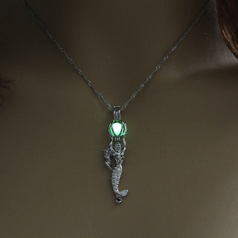 Bohemian Mermaid & Luminous Ball Necklace